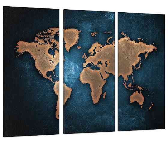 Модульна картина Карта світу Art-142_XXL Київ