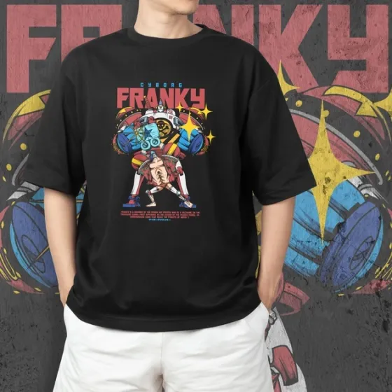 Футболка мужская с принтом Ван Пис Franky Размер 48 Anime0236 Днепр