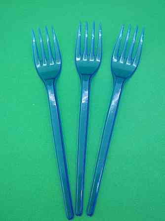 Вилки пластикові 100 шт Сині Юніта Харків