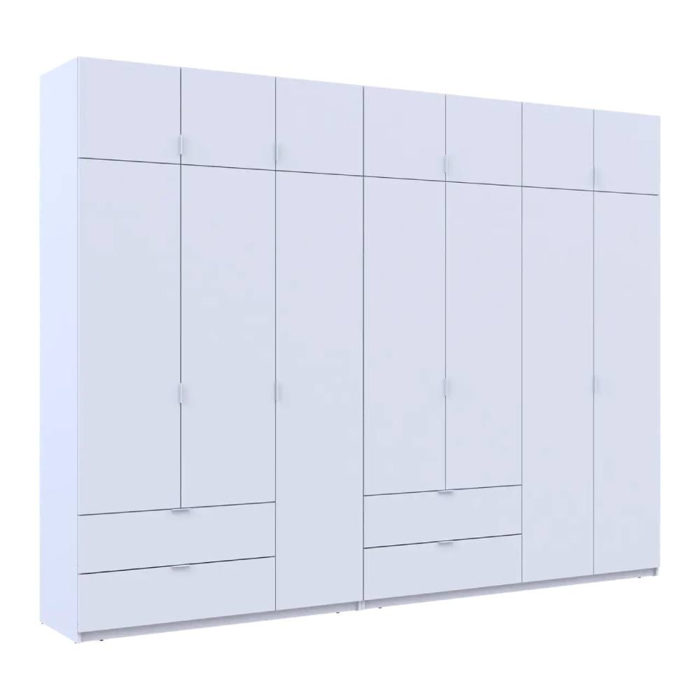 Шкаф для одежды Doros Лукас Белый 3+4 ДСП 315х50х240 DRS-011689 (42005134) Львов - изображение 3