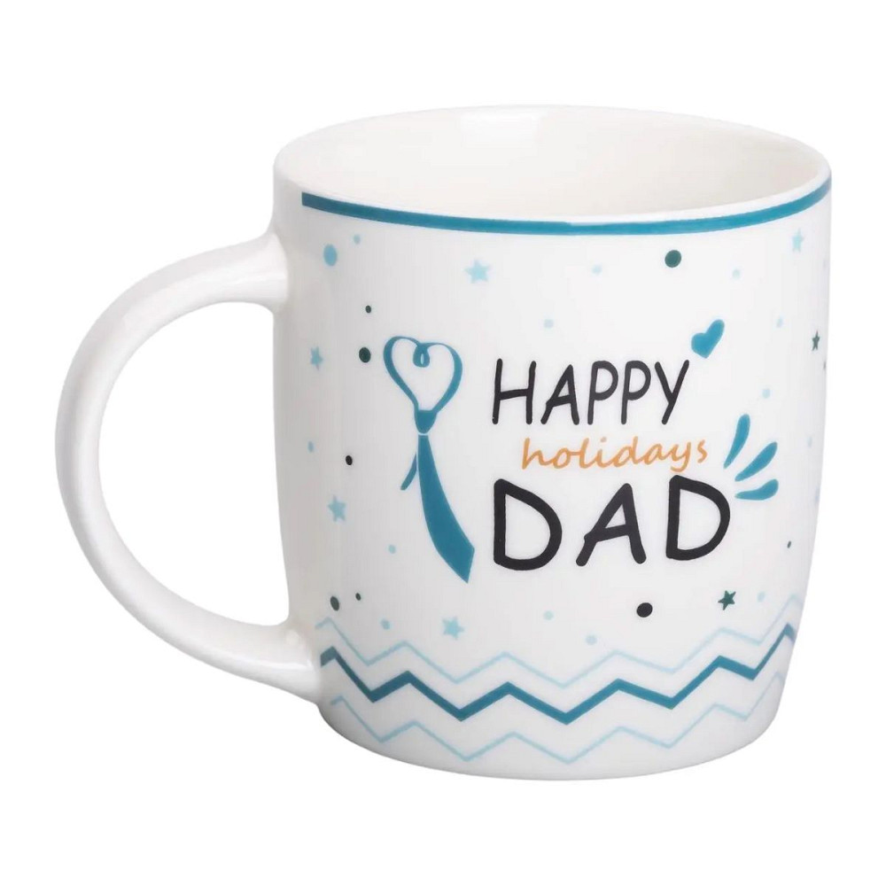 Кружка порцелянова з написами 450 (мл) Happy holidays dad RX-N240278HD Коломыя - изображение 1