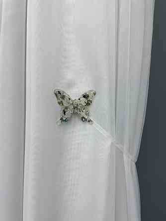 Магніти для штор і гардин Метелик Люсі набір 2 шт Хакі (81-171) Київ