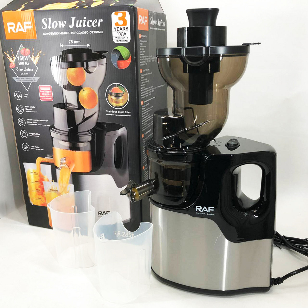 Соковыжималка для ягод RAF R.2857 150 Вт, Соковыжималка для яблок и моркови профи YH-15 Львов - изображение 18