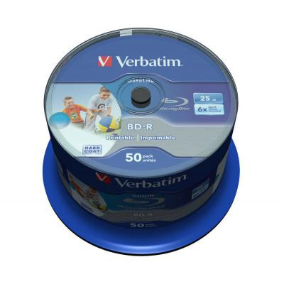 Диск BD Verbatim 25Gb 6x Cacke 50шт Wide Inkjet Printable SL Datalife (43812) Вінниця - фото 1