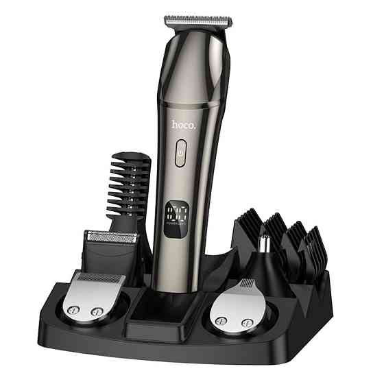 Машинка для стрижки HOCO HP26 600 mAh. IPX6. Multi-function electric clipper grooming set Metal Gray Одеса