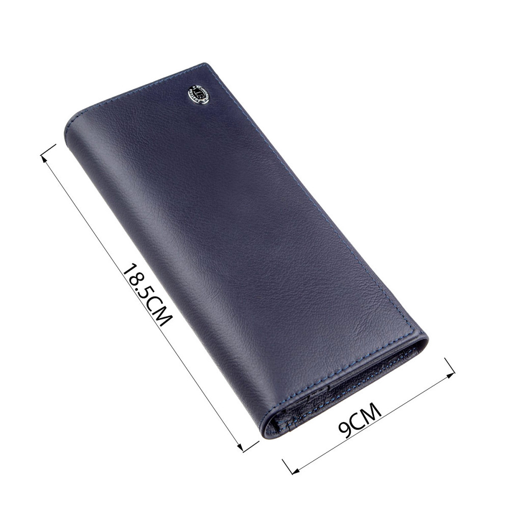 Женский кошелек с внешним отделением Синий (ST Leather) Киев - изображение 7