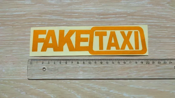 Наклейка на авто-мото FakeTaxi светоотражающая Киев
