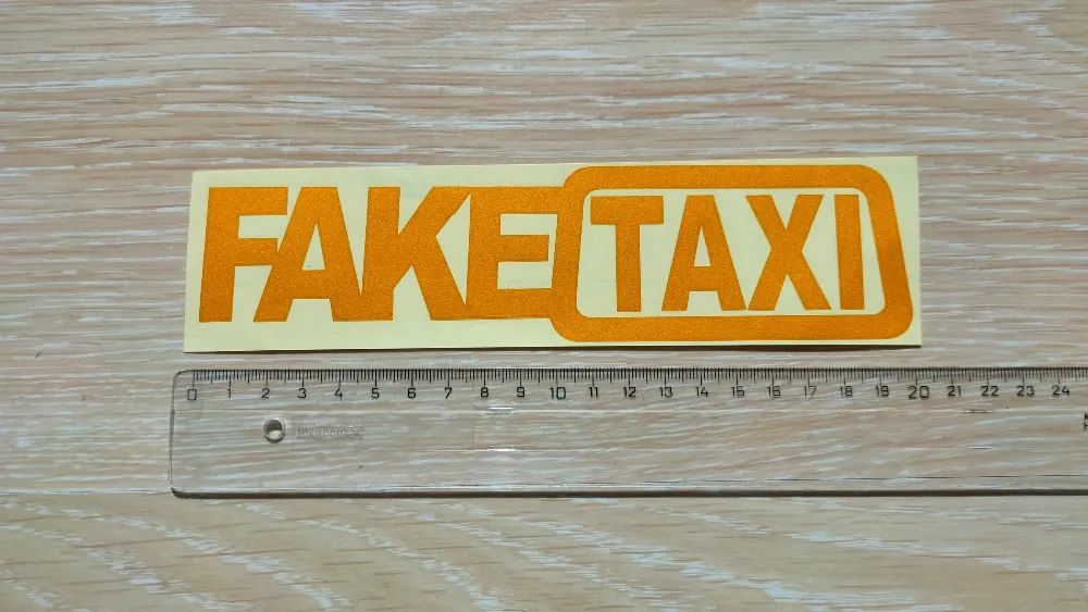 Наклейка на авто-мото FakeTaxi светоотражающая Киев - изображение 6