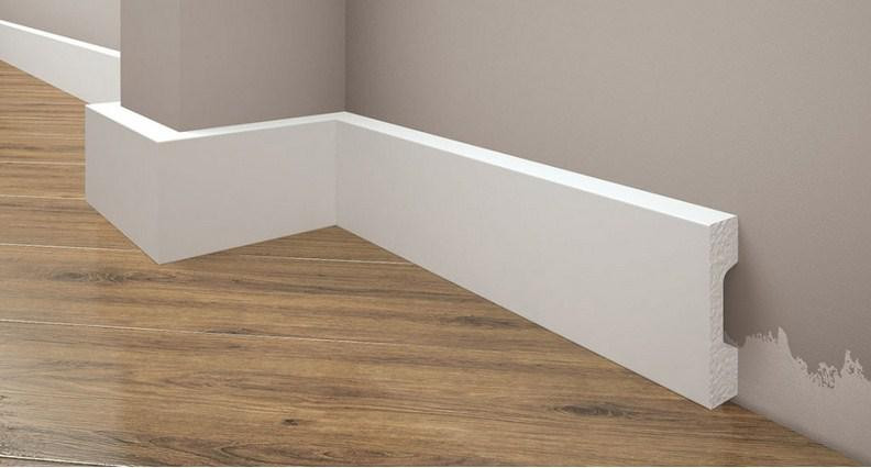 Плинтус под покраску из дюрополимера Элегант LPC - 27 (2м.п.) 57х16мм Днепр - изображение 1