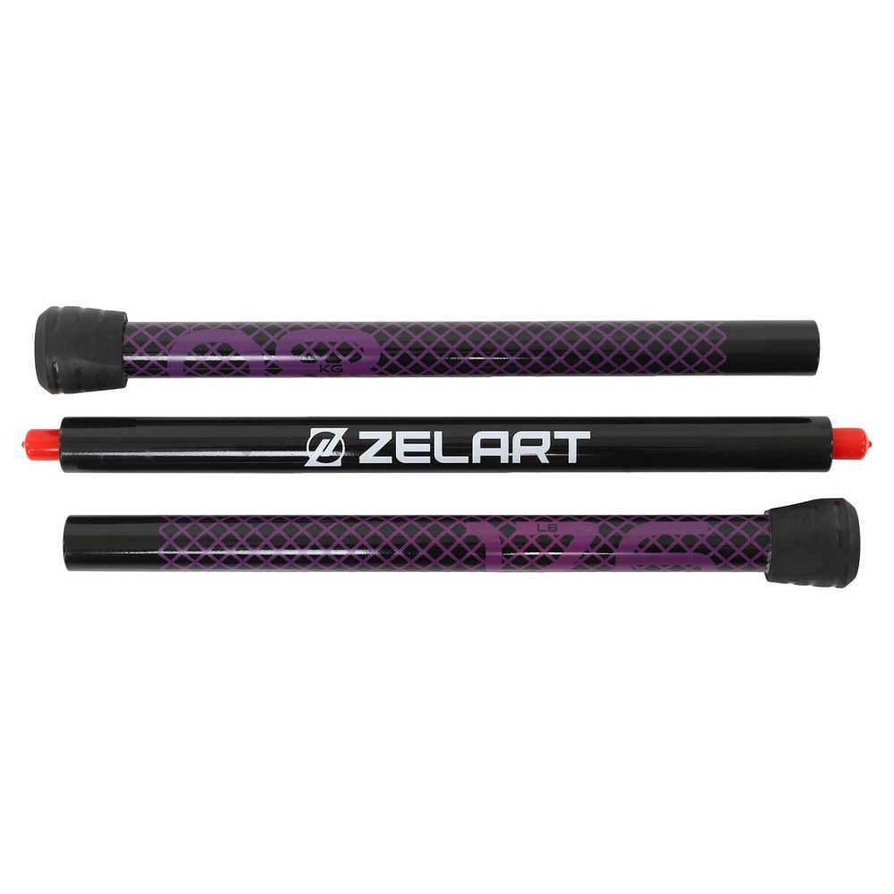 Палиця гімнастична 3-секційна Бодибар Zelart 9994-8 вага 8 кг Київ - фото 4