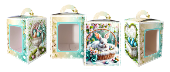 Коробка під великодня Великодня 14 см * 14 см*18,7 см (400 гм) No7 (1 шт.) Харків