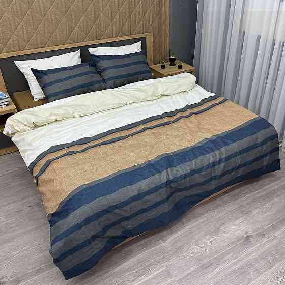 Комплект постельного белья, Decorator Vinette Евро 200х215 разноцветная полоска (88-021) Киев