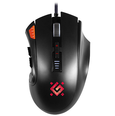 Ігрова миша Defender Oversider GM-917 RGB (12000dpi) 12 кнопок (Чорна) Вінниця - фото 1