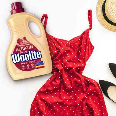 Гель для прання Woolite Для кольорових тканин З кератином 1.8 л (5900627090444) Вінниця