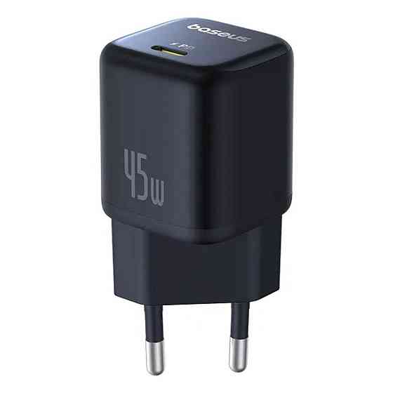 Сетевое зарядное устройство Baseus PicoGo GaN Fast Charger 1C 45W EU Cosmic Black Киев