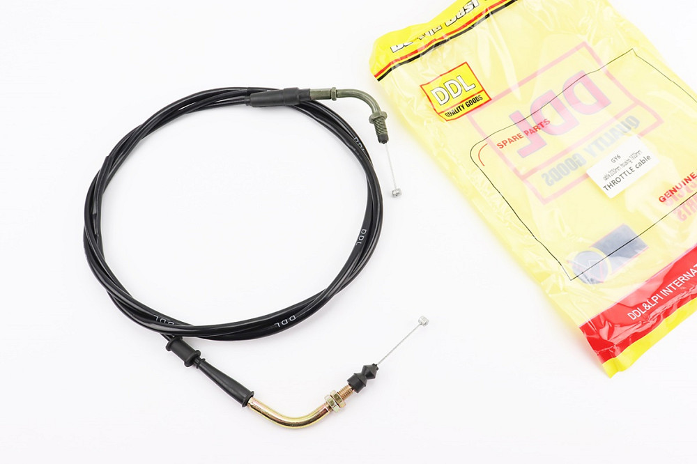 Трос газу 4Т-50cc (кріплення верхнє з різьбленням) (трос 203см; кожух 192см) Київ - фото 1