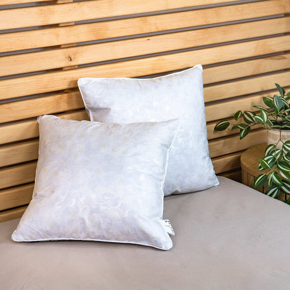 Подушка из Холлофайбера - Синтепух YouStar - упругая 40x40 см (Серебро) Сумы - изображение 4