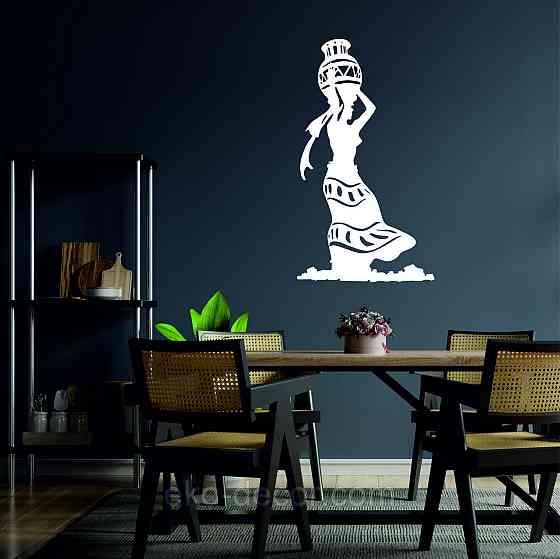 Декоративное настенное Панно «Индийка», Декор на стену 90*62 см, Белый Киев