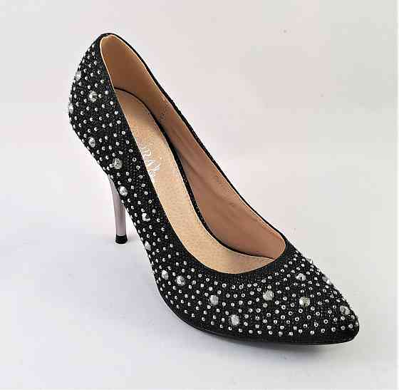 Жіночі Чорні Туфлі на Каблуку Модельні Шпилька (розміри: 36,37,39) — 11 Дніпро