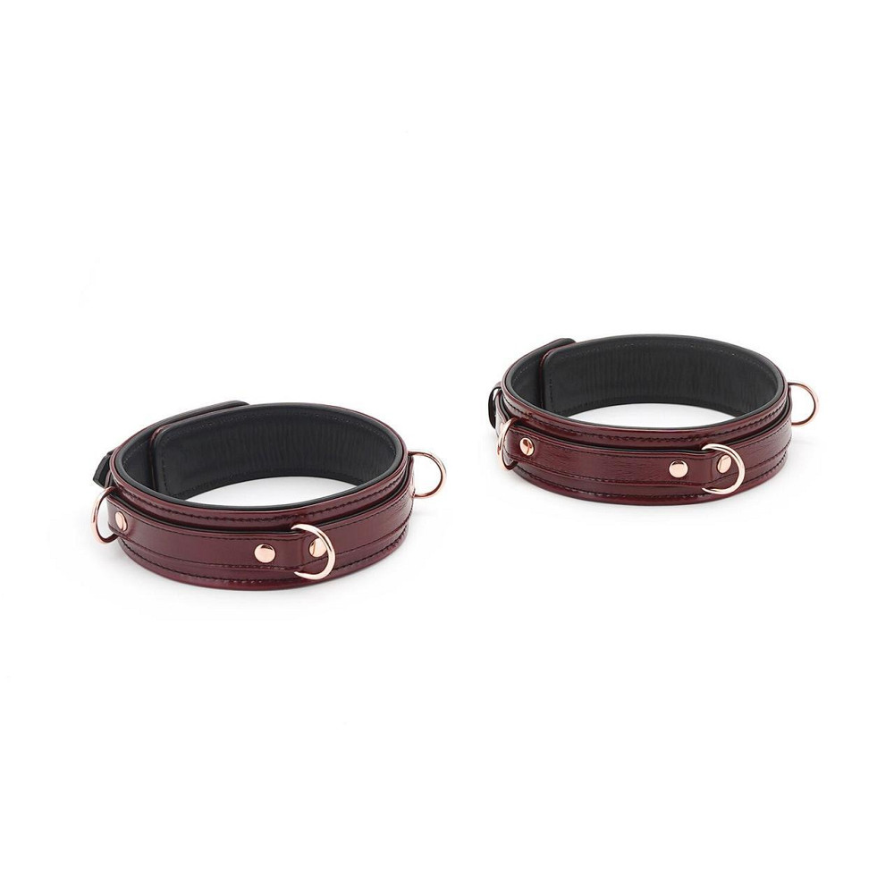 Фіксатори для стегон Liebe Seele Wine Red Thigh Cuffs S Size, натуральна шкіра Sex Aura Київ - фото 2