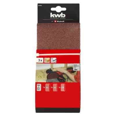 Наждачная бумага Einhell лента KWB 100х915 мм, 3 шт (К60/К80/К120) (914605) Винница