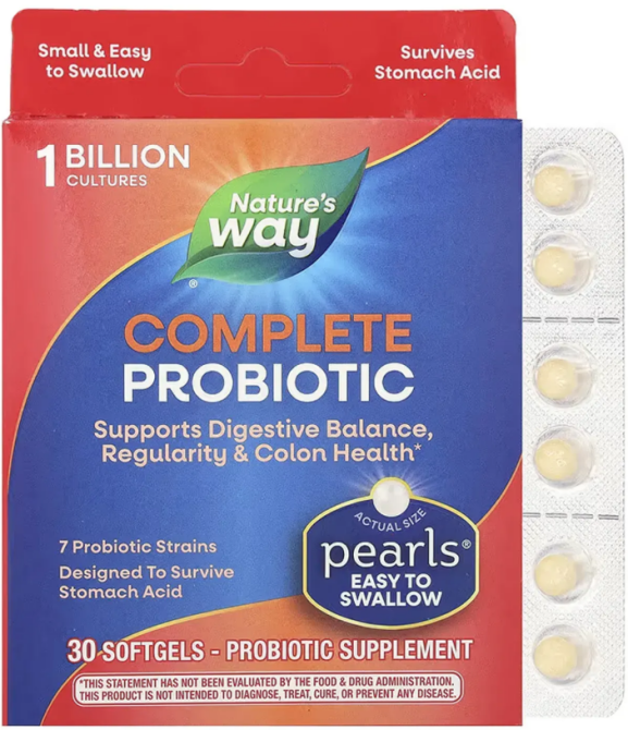 Пробіотики для комфортної роботи ШКТ Nature's Way Complete Probiotic Pearls 30 капс Київ - фото 1