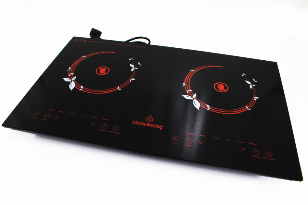 Інфрачервона плита Crownberg CB-1330, 1 конфорка, сенсорне керування, таймер 240 хв, склокераміка Одеса - фото 3