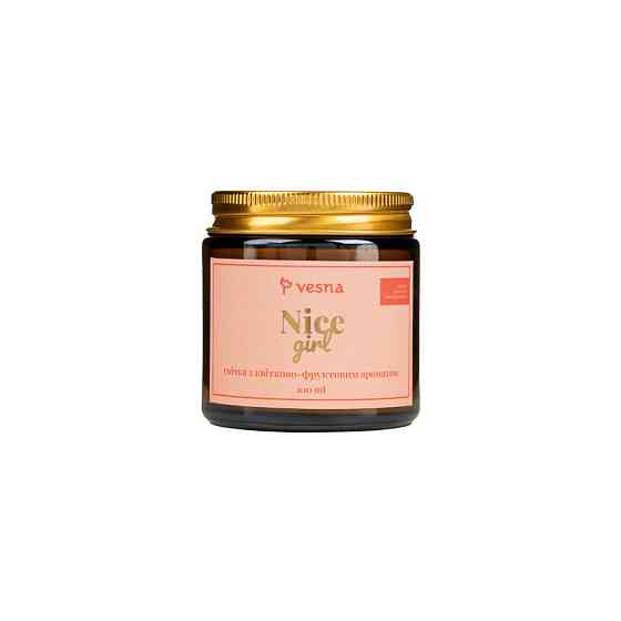Свеча с цветочно-фруктовым ароматом Nice girl Vesna 100 мл Киев
