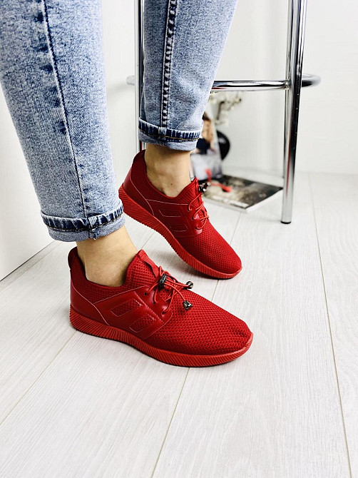 No brend Кросівки жіночі L-132 червоні (весна-осінь, сітка) (1499) 36р.37р.38р. Коломия - фото 5