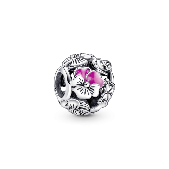 Серебряный шарм Пандора Друзья фиалки 790759C01MasterSem Киев - изображение 1