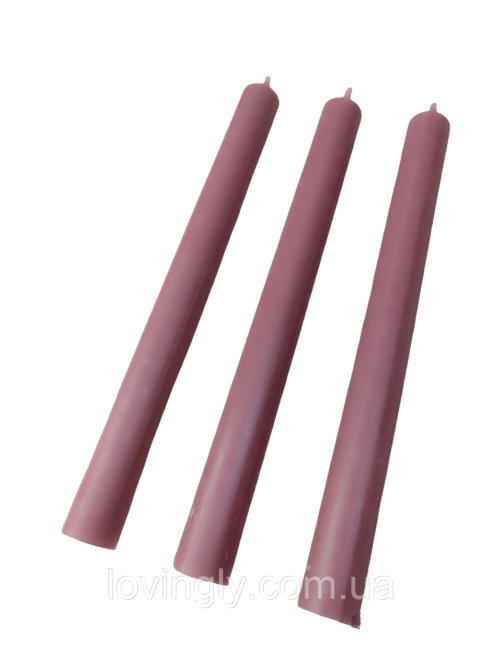 Свічка столова Brandedby  Нідерланди 240мм, колір Античний Рожевий. Ірпінь - фото 3