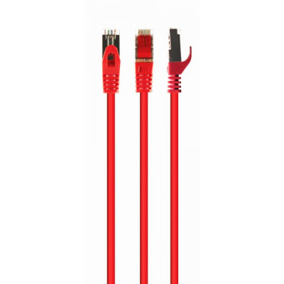 Патч-корд 10м S/FTP Cat 6A CU LSZH red Cablexpert (PP6A-LSZHCU-R-10M) Винница - изображение 1