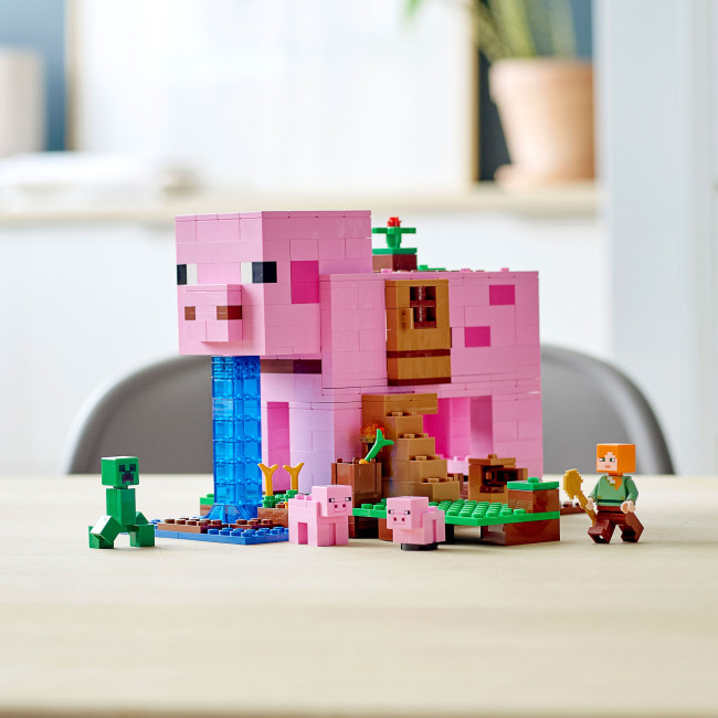 Конструктор Minecraft Будинок-свиня (21170), 490 деталей сумісний із lego-лего Запоріжжя - фото 4
