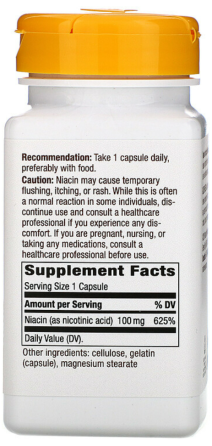 Вітамін В3 ніацин 100 мг Nature's Way Niacin 100 капс Київ