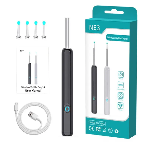 Беспроводной прибор для чистки ушей NE3 отоскоп Киев