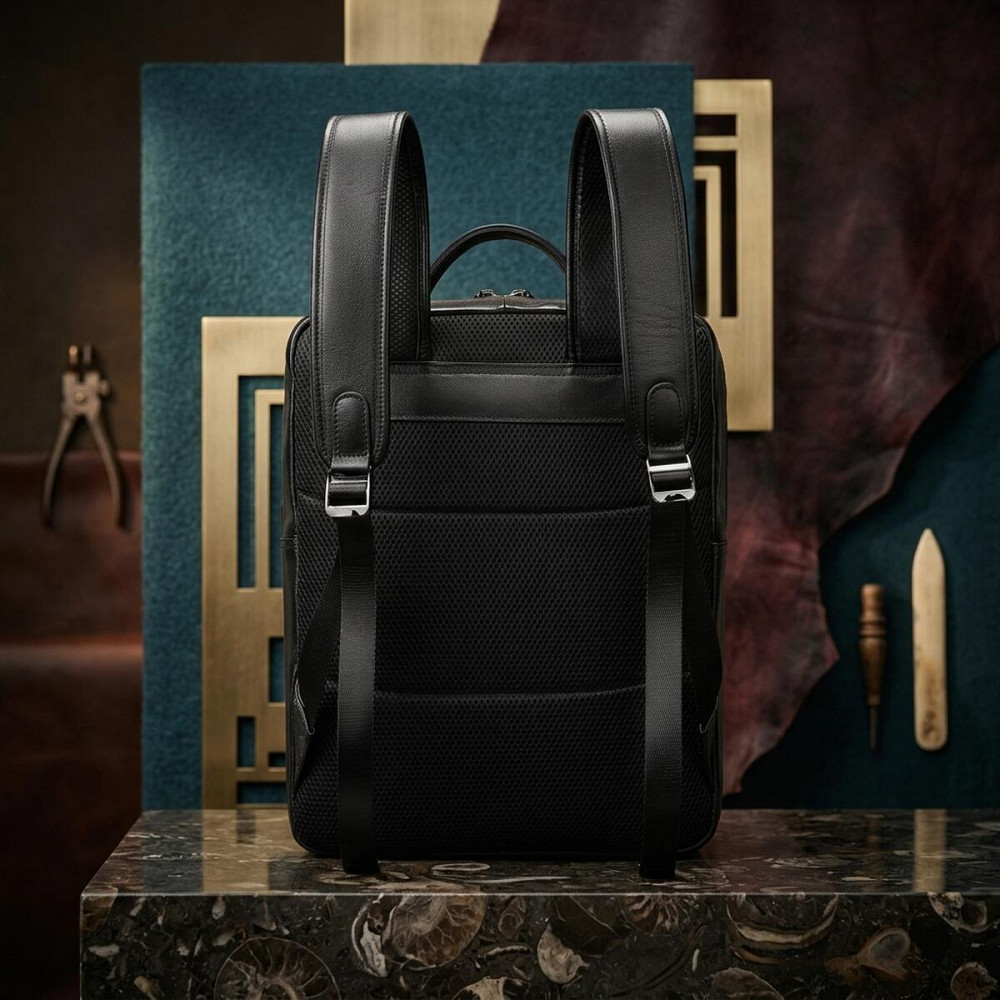 Рюкзак кожаный Vintage 14822 Черный Киев - изображение 14