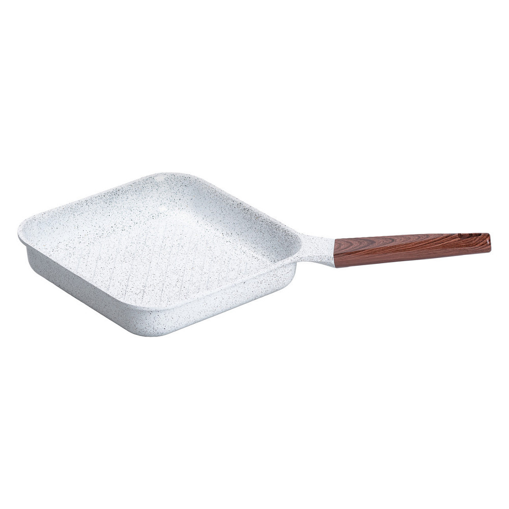 Сковорода-гриль алюминиевая,квадратная,2,5 л,с антипригарным покрытием,24 см MGC White HP-4-438W SBR Киев - изображение 10