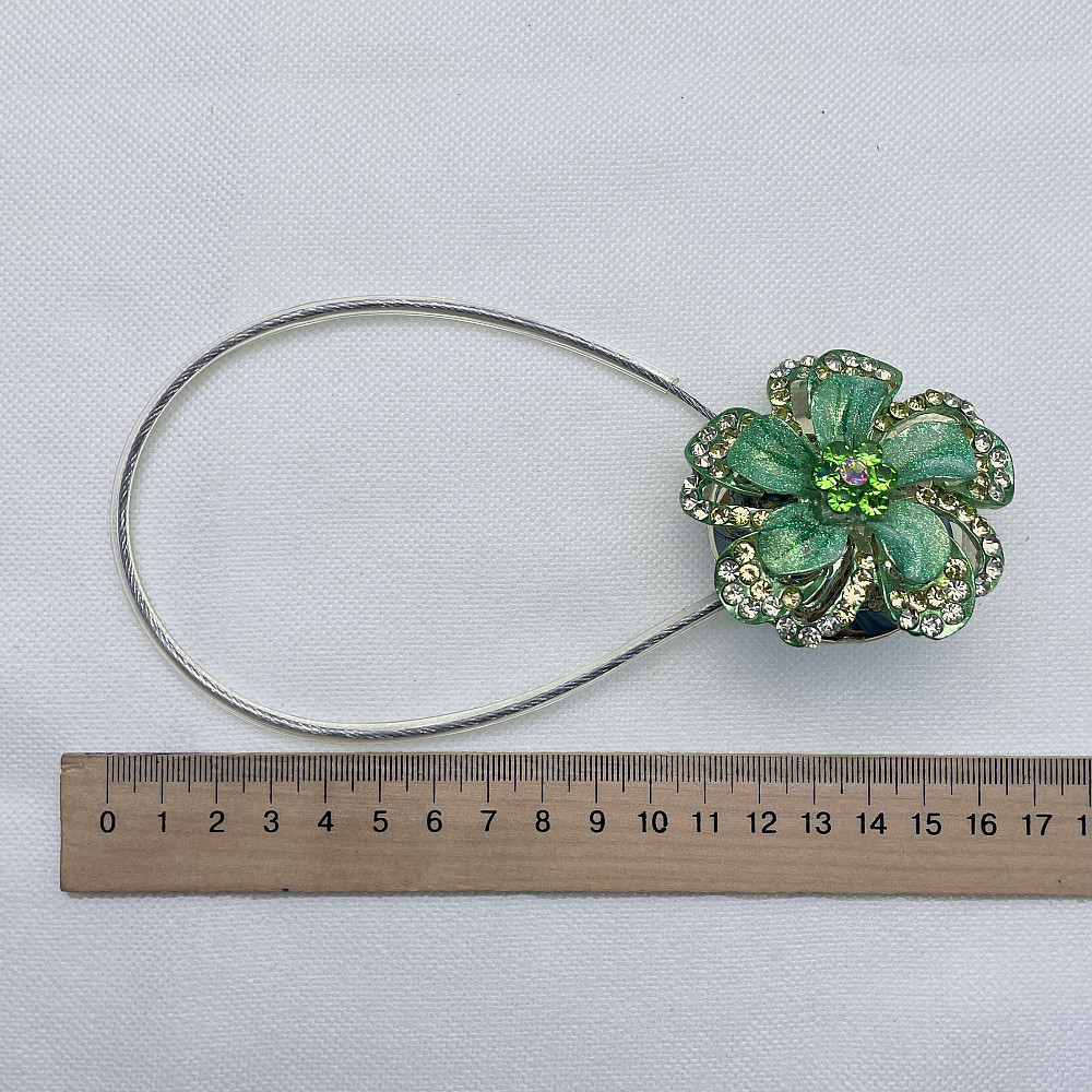 Магніти для штор та гардин "Flowers" набір 2 шт М'ятний (81-238) Київ - фото 7