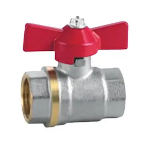 Кран шаровий для води d15мм 1/2" метелик/гайка/гайка EA EuroAqua Житомир