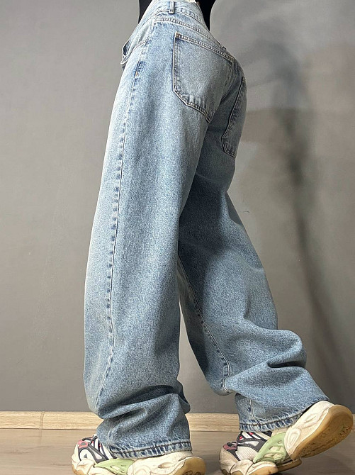 Джинсы женские Its Basic 4607-4 BARREL skater с двойным поясом голубые, голубой, 42, 42, 87 см, 115 см Киев - изображение 10