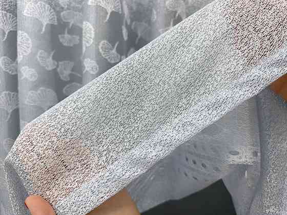 Тюль VR-Textil 2142т Жакард Сіро-блакитний 500х270 см (43-417) Київ