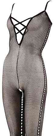 Бодістокінг - 2550059 NO:XQSE Net Catsuit Black - L/XL Sex Aura Київ
