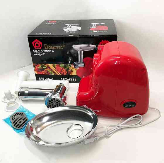 М'ясорубка насадка для приготування ковбас Domotec, Електром'ясорубка помічниця, М'ясорубки професійні AQ-69 Львів