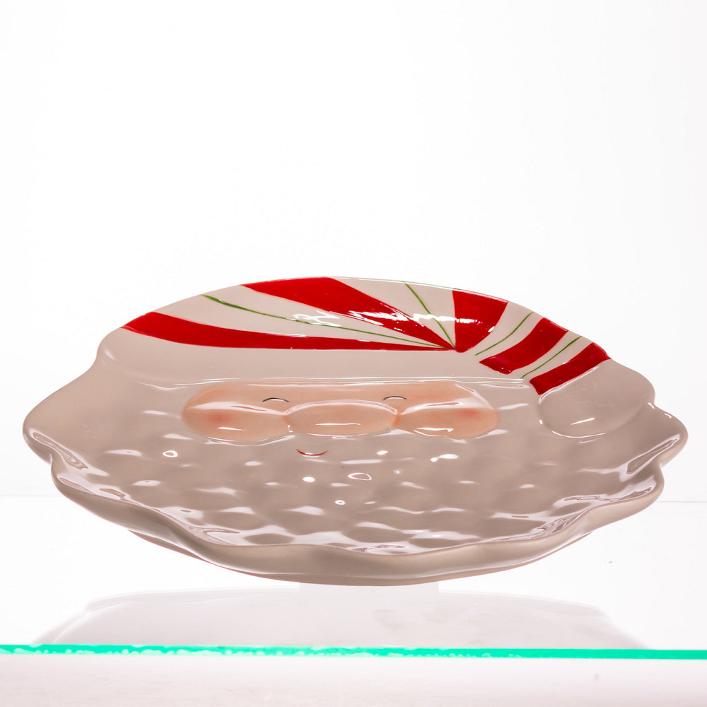 Новорічна тарілка з порцеляни Санта 25×25 (см) CR-1-31 Коломыя - изображение 2