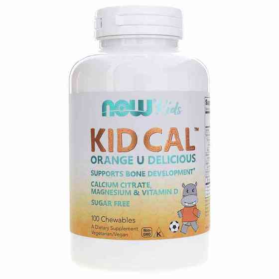 Жевательный кальций Now Kid Cal Orange 100 Chewables Луцк