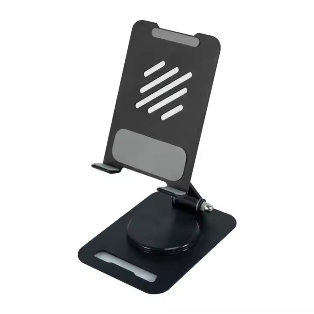 Подставка настольная для телефона,смартфона или планшета металлическая до 7 дюймов,складная, черная Каменец-Подольский - изображение 7