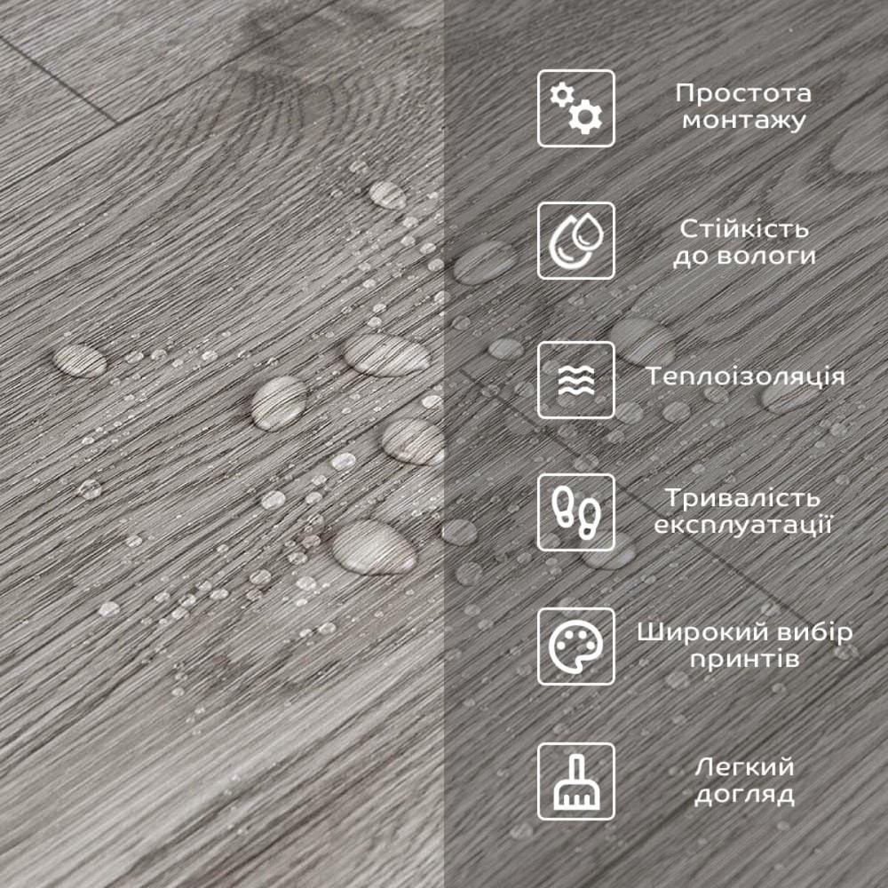 Самоклеюче вінілове підлогове покриття в рулоні Київ - фото 4