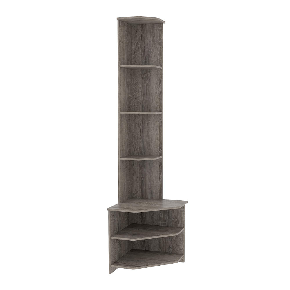 Стеллаж угловой Favorit F-7, Дуб Сонома Трюфель, 530/530/2100 Львов - изображение 1