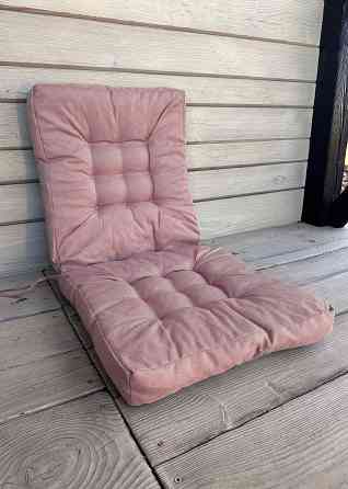 Подушка для стільців (50x120х8 см) подвійна Decorator Мальмо колір пудровий 84-125 Київ