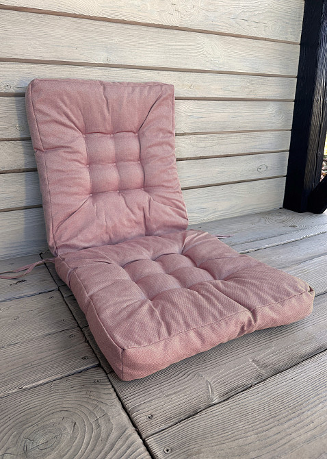 Подушка для стільців (50x120х8 см) подвійна Decorator Мальмо колір пудровий 84-125 Київ - фото 2